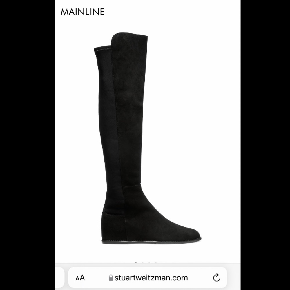 Stuart Weitzmain Over-the-Knee MAINLINE Boots with Hidden Wedge